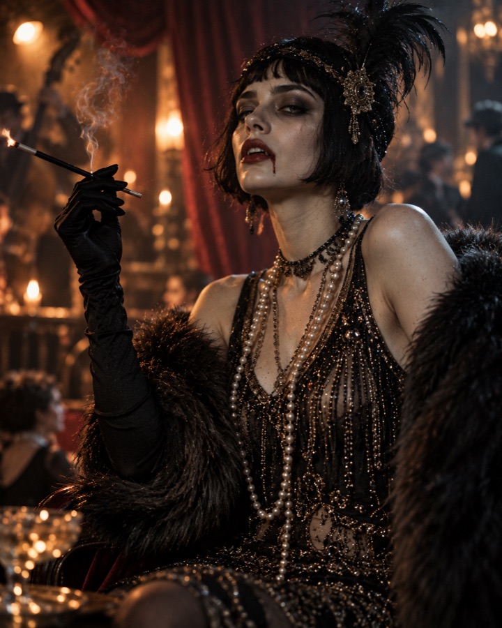Exemple de tenue : La Garçonne vampire